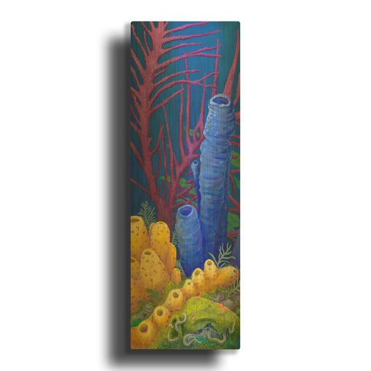 'Ancien Dwelling' By Tim Marsh Gold Metal Wall Art