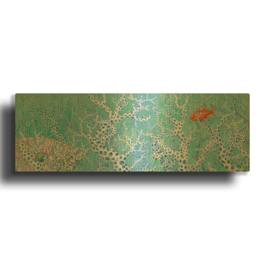 'Coralation' By Tim Marsh Gold Metal Wall Art
