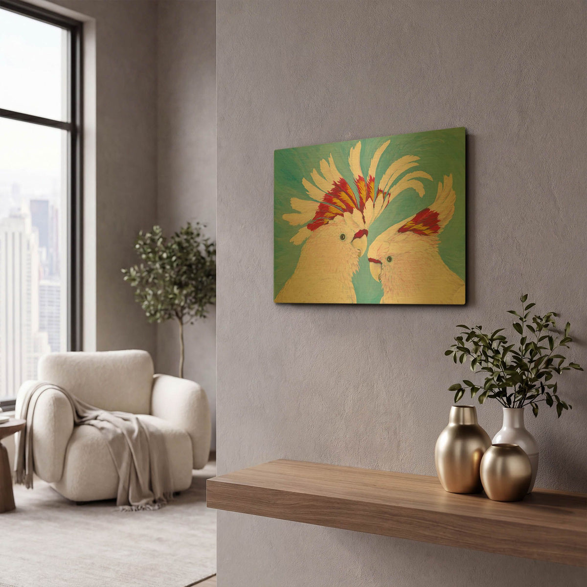 'Major Mitchell' By Tim Marsh Gold Metal Wall Art