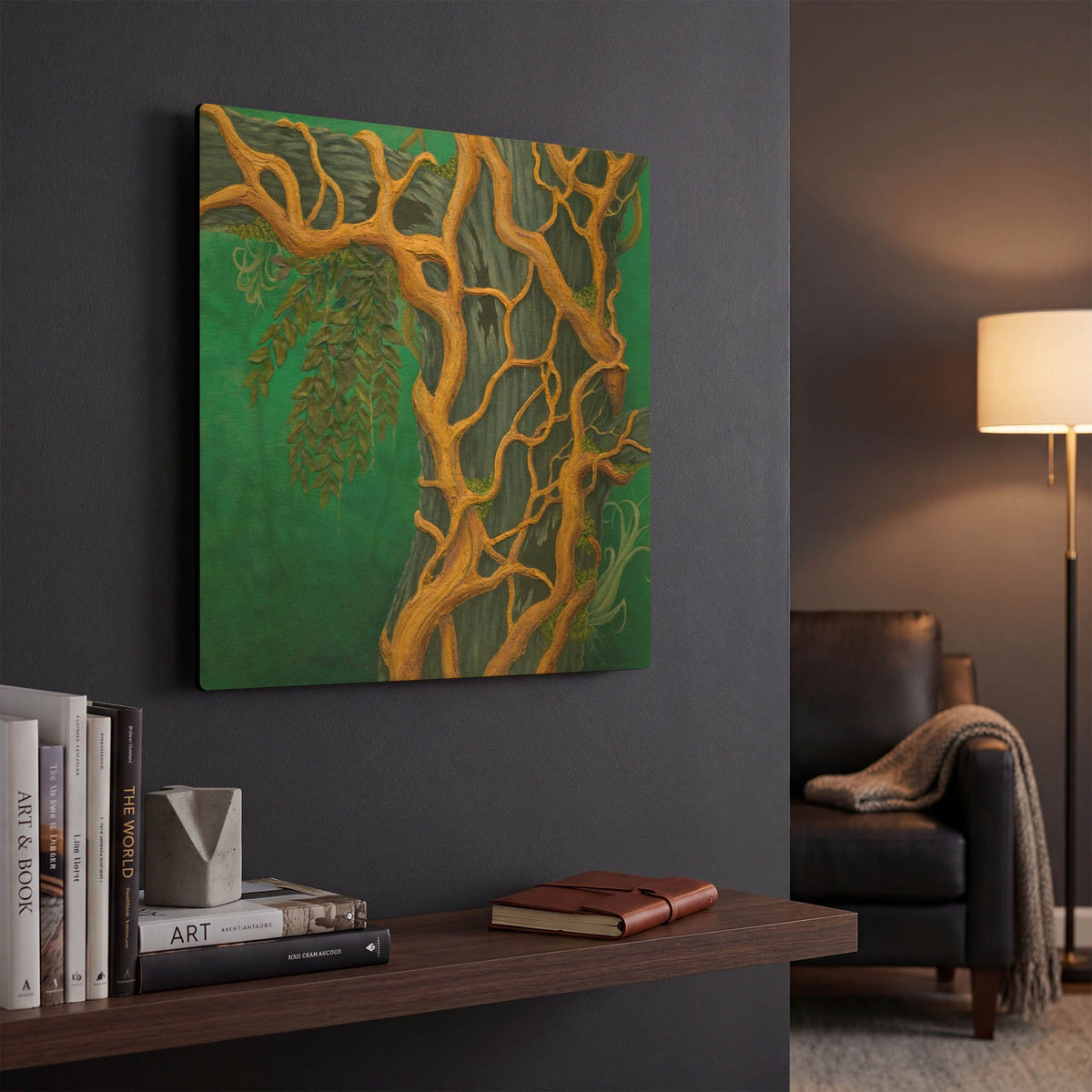 'The Stranglers Redemption' By Tim Marsh Gold Metal Wall Art