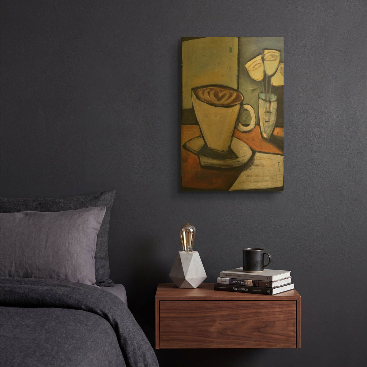 'Java Love' By Tim Nyberg Gold Metal Wall Art