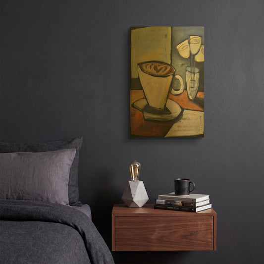 'Java Love' By Tim Nyberg Gold Metal Wall Art