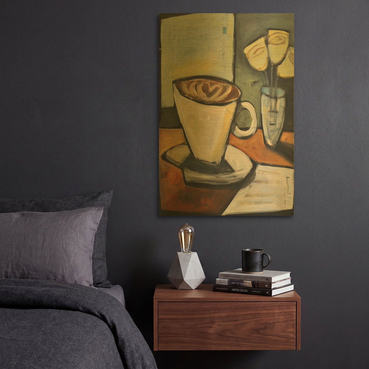 'Java Love' By Tim Nyberg Gold Metal Wall Art