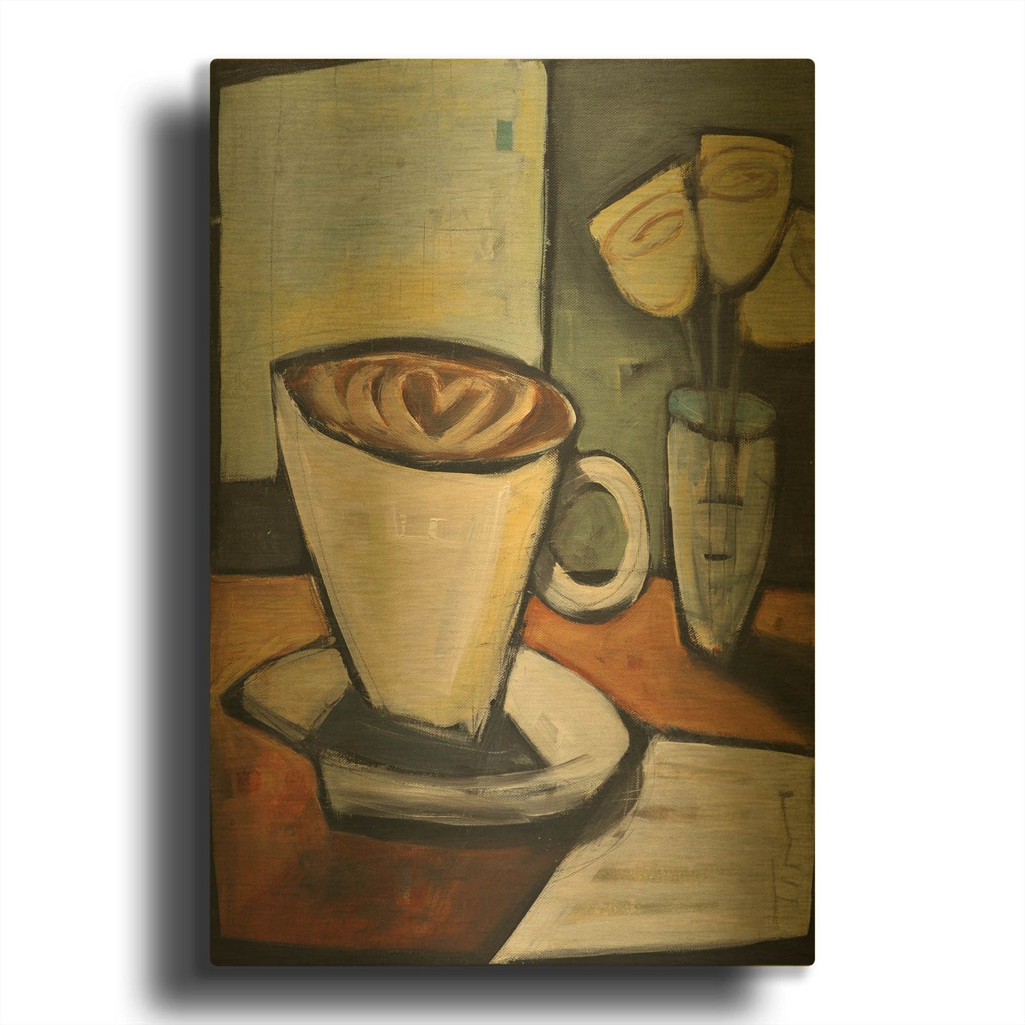 'Java Love' By Tim Nyberg Gold Metal Wall Art