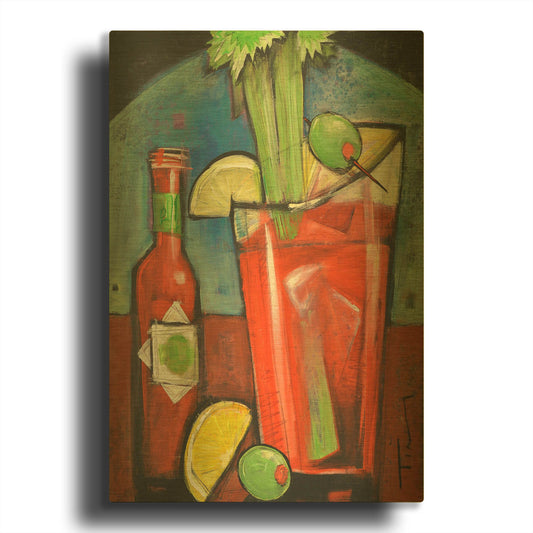 'Bloody Mary' By Tim Nyberg Gold Metal Wall Art