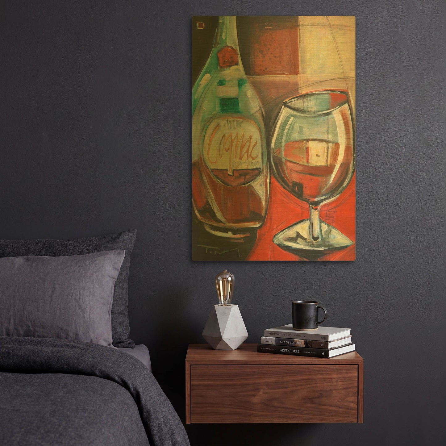 'Cognac' By Tim Nyberg Gold Metal Wall Art