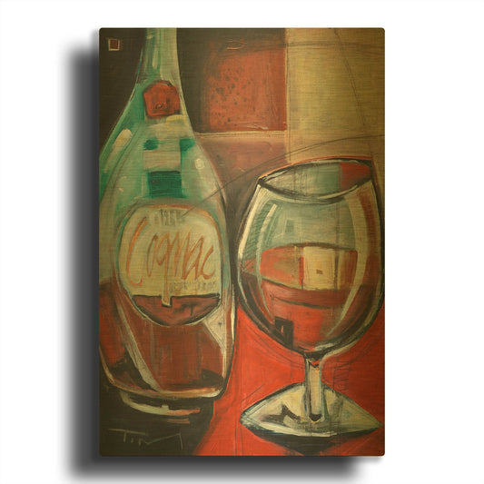 'Cognac' By Tim Nyberg Gold Metal Wall Art
