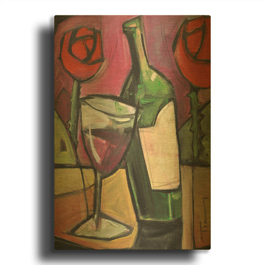 'Days Of Wine And Roses' By Tim Nyberg Gold Metal Wall Art