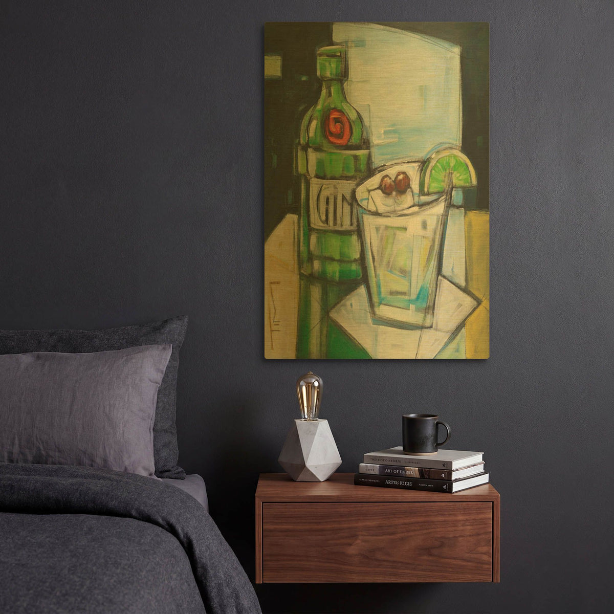 'Gin And Tonic' By Tim Nyberg Gold Metal Wall Art