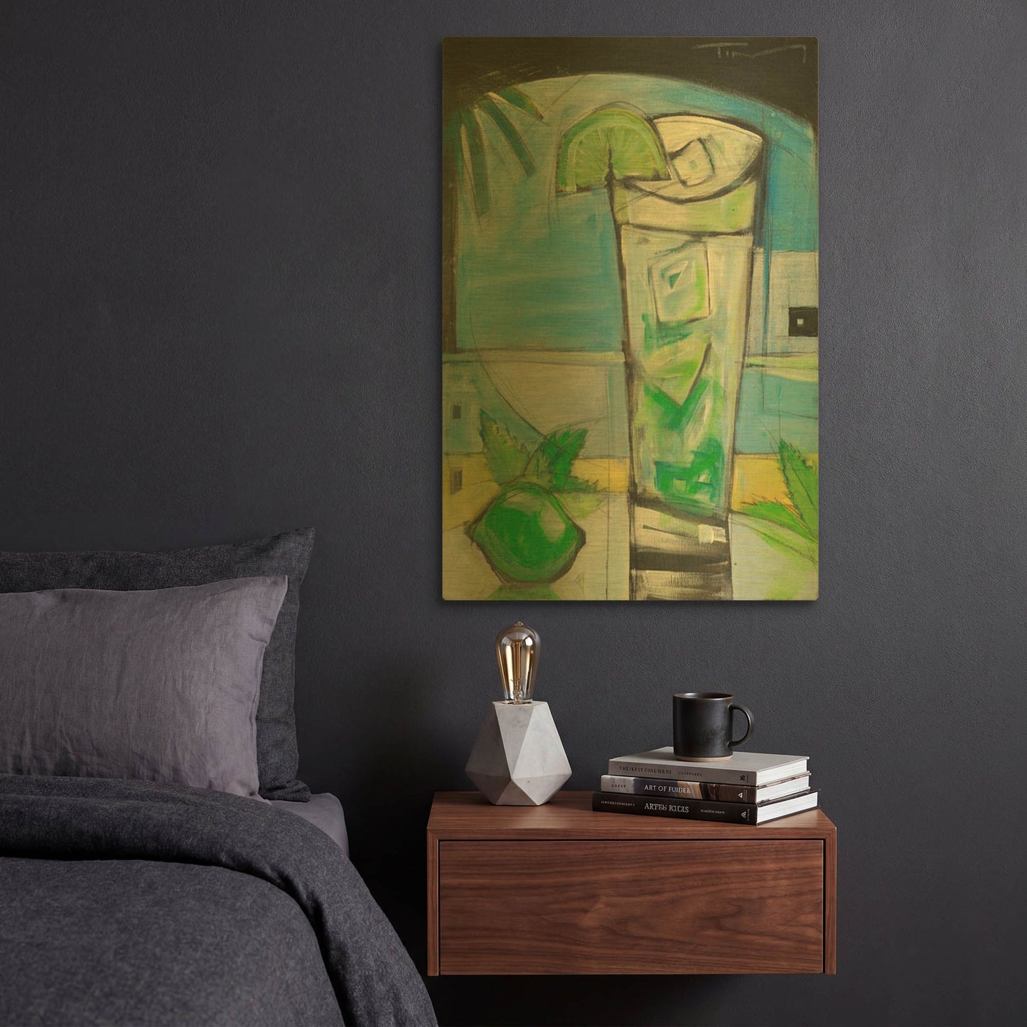 'Mojito' By Tim Nyberg Gold Metal Wall Art