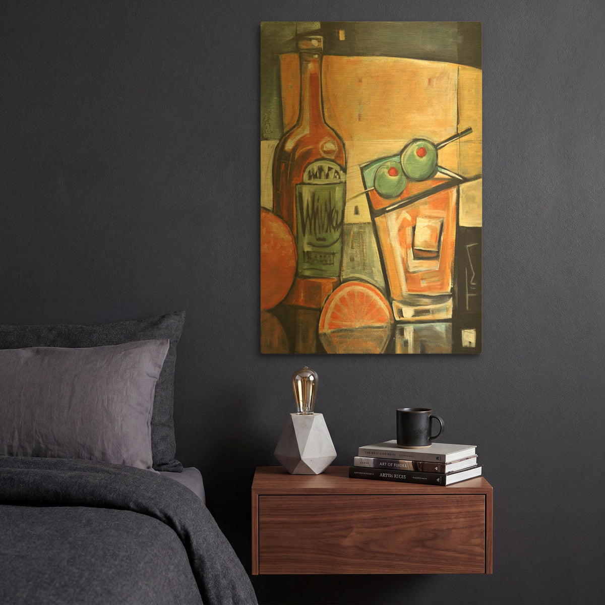 'Old Fashioned Sweet Olives' By Tim Nyberg Gold Metal Wall Art