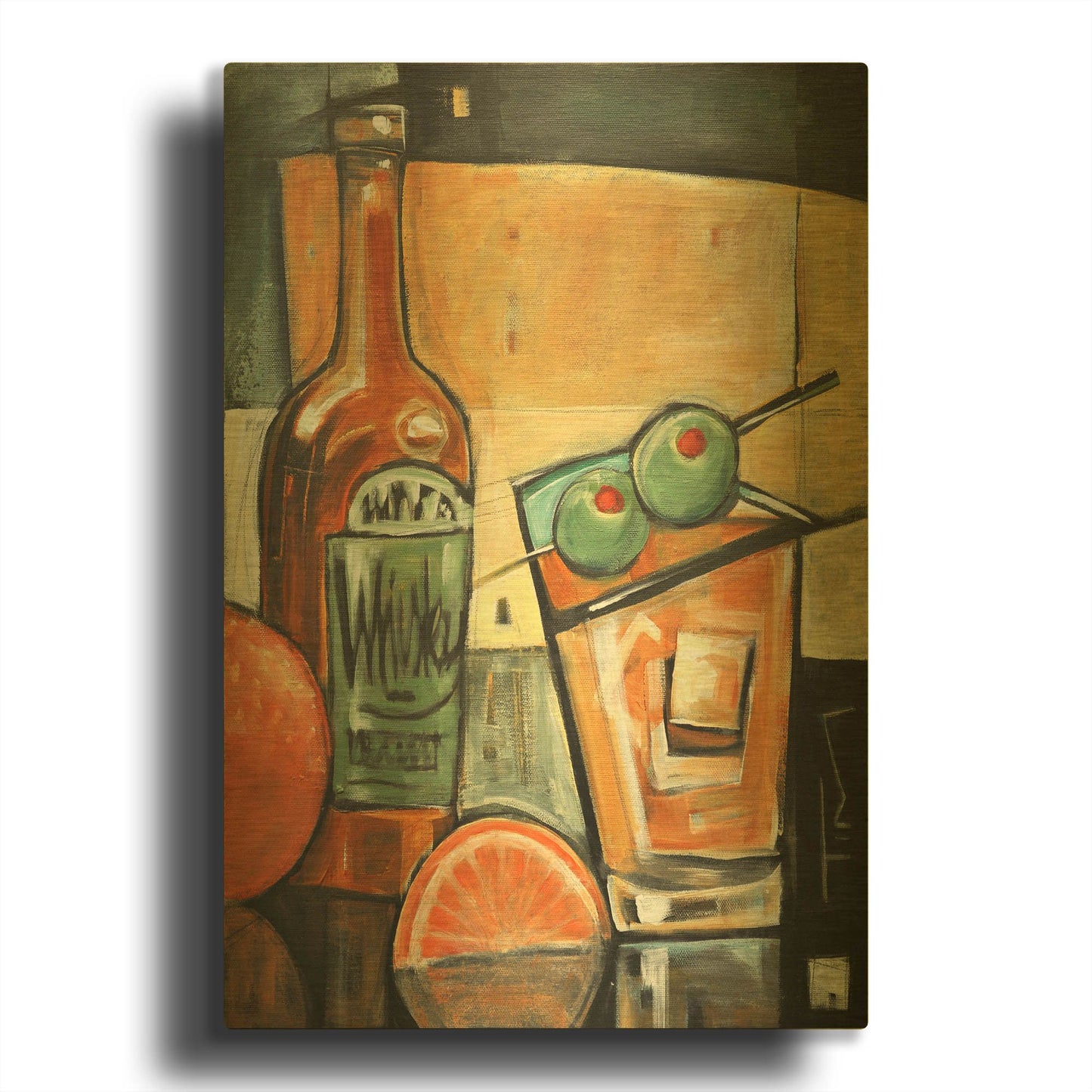 'Old Fashioned Sweet Olives' By Tim Nyberg Gold Metal Wall Art