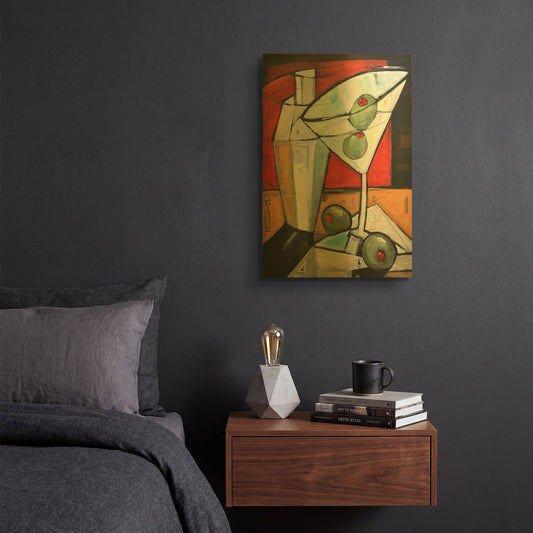 'Shaken Not Stirred' By Tim Nyberg Gold Metal Wall Art