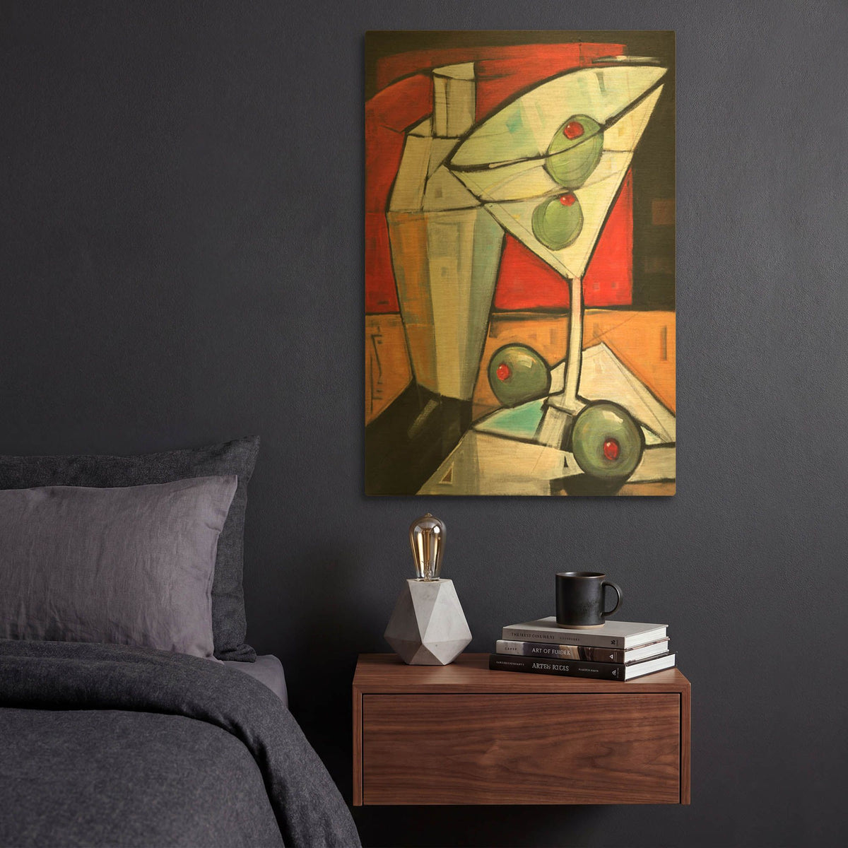 'Shaken Not Stirred' By Tim Nyberg Gold Metal Wall Art