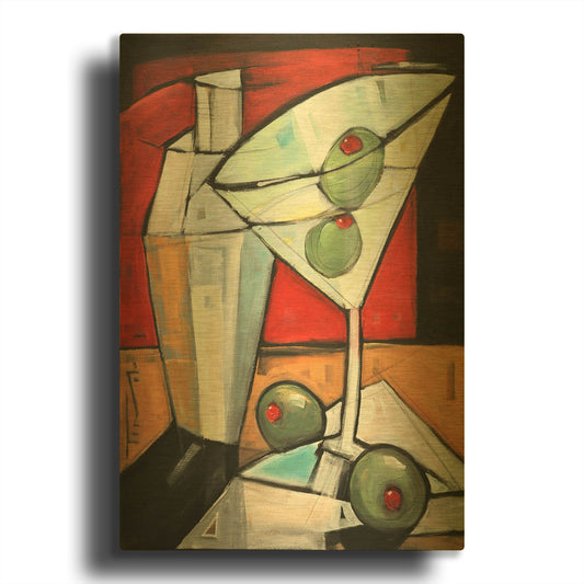 'Shaken Not Stirred' By Tim Nyberg Gold Metal Wall Art