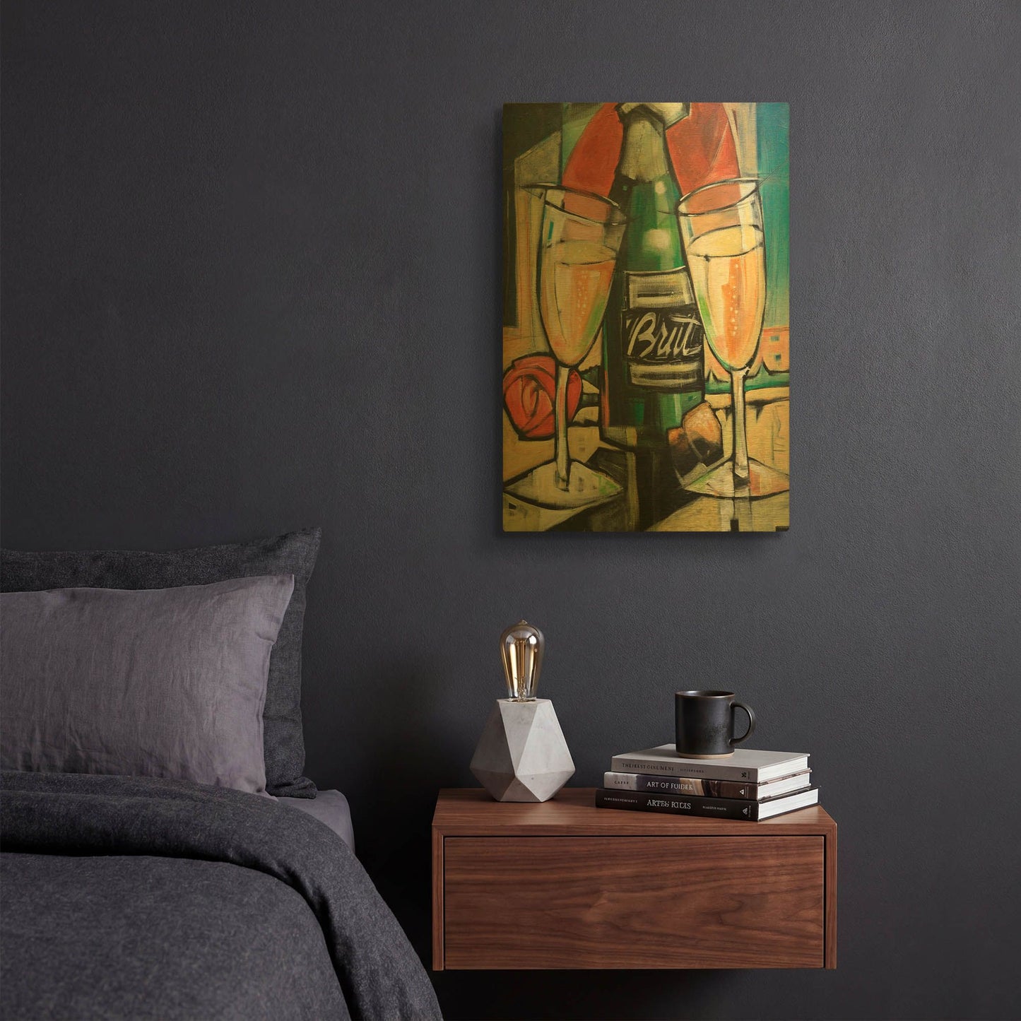 'Celebrate Bubbly' By Tim Nyberg Gold Metal Wall Art