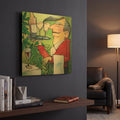 'The Wine Steward' By Tim Nyberg Gold Metal Wall Art