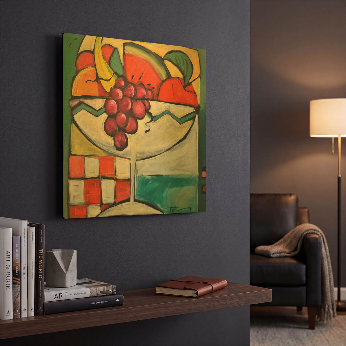 'Fruit Cocktail' By Tim Nyberg Gold Metal Wall Art