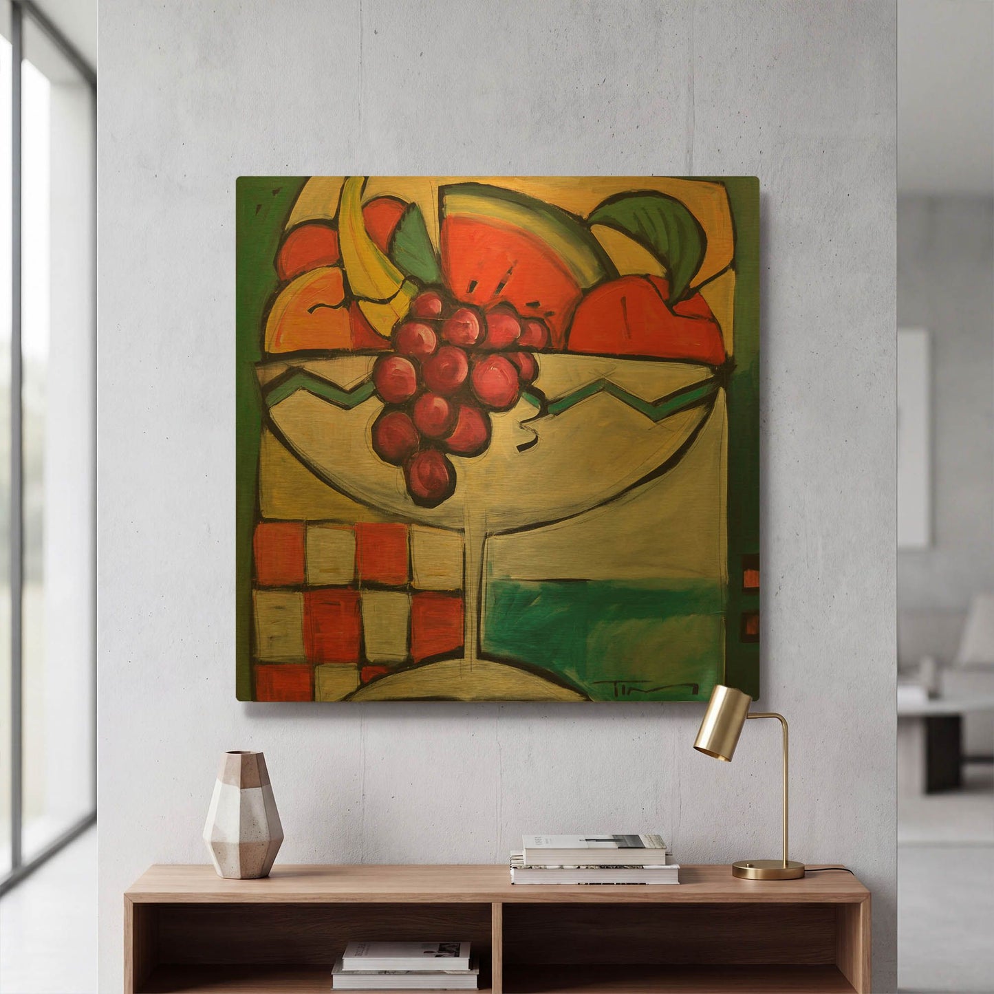 'Fruit Cocktail' By Tim Nyberg Gold Metal Wall Art