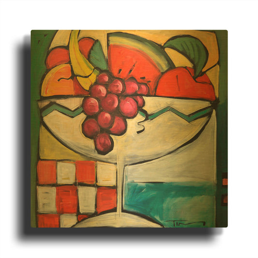 'Fruit Cocktail' By Tim Nyberg Gold Metal Wall Art
