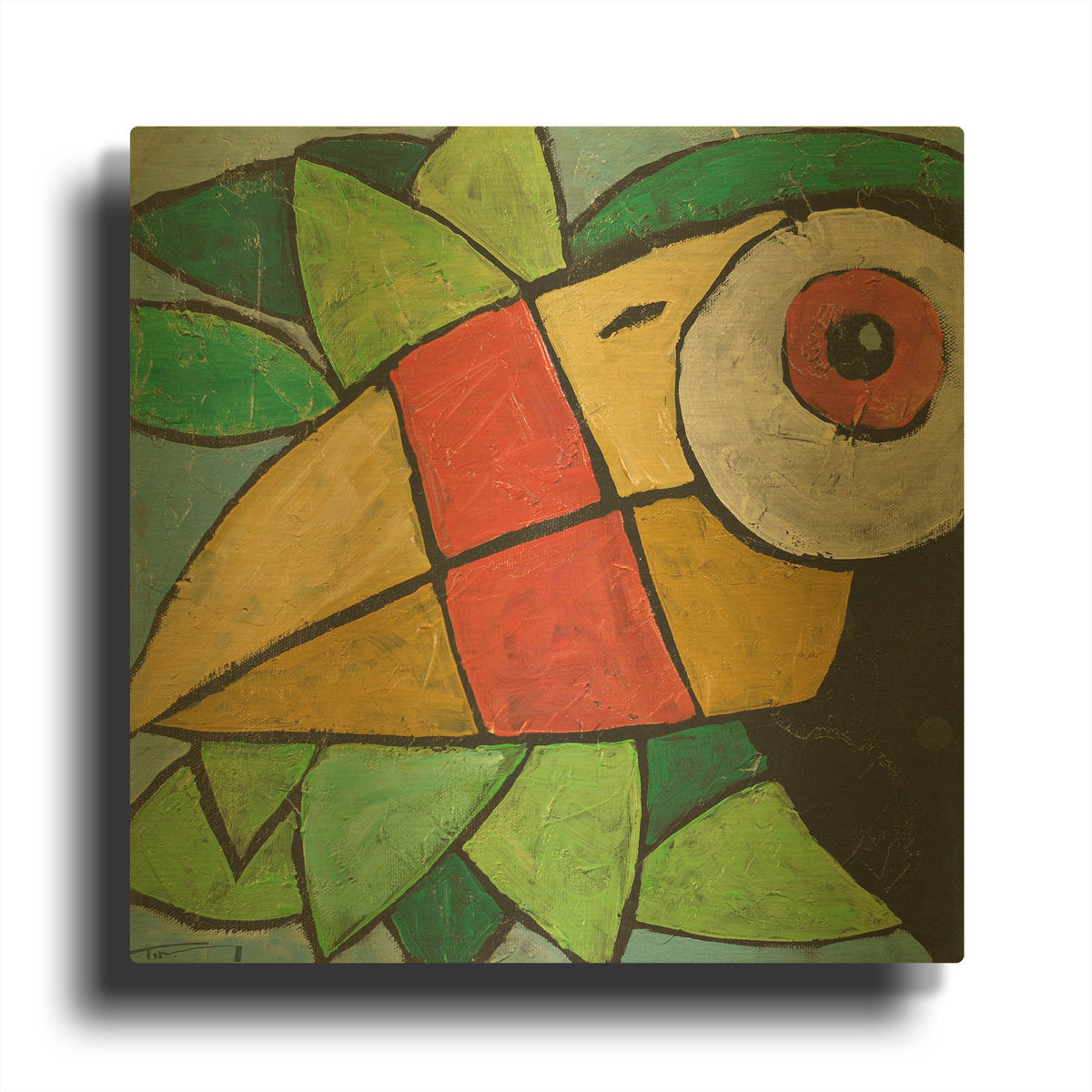'Toucan' By Tim Nyberg Gold Metal Wall Art