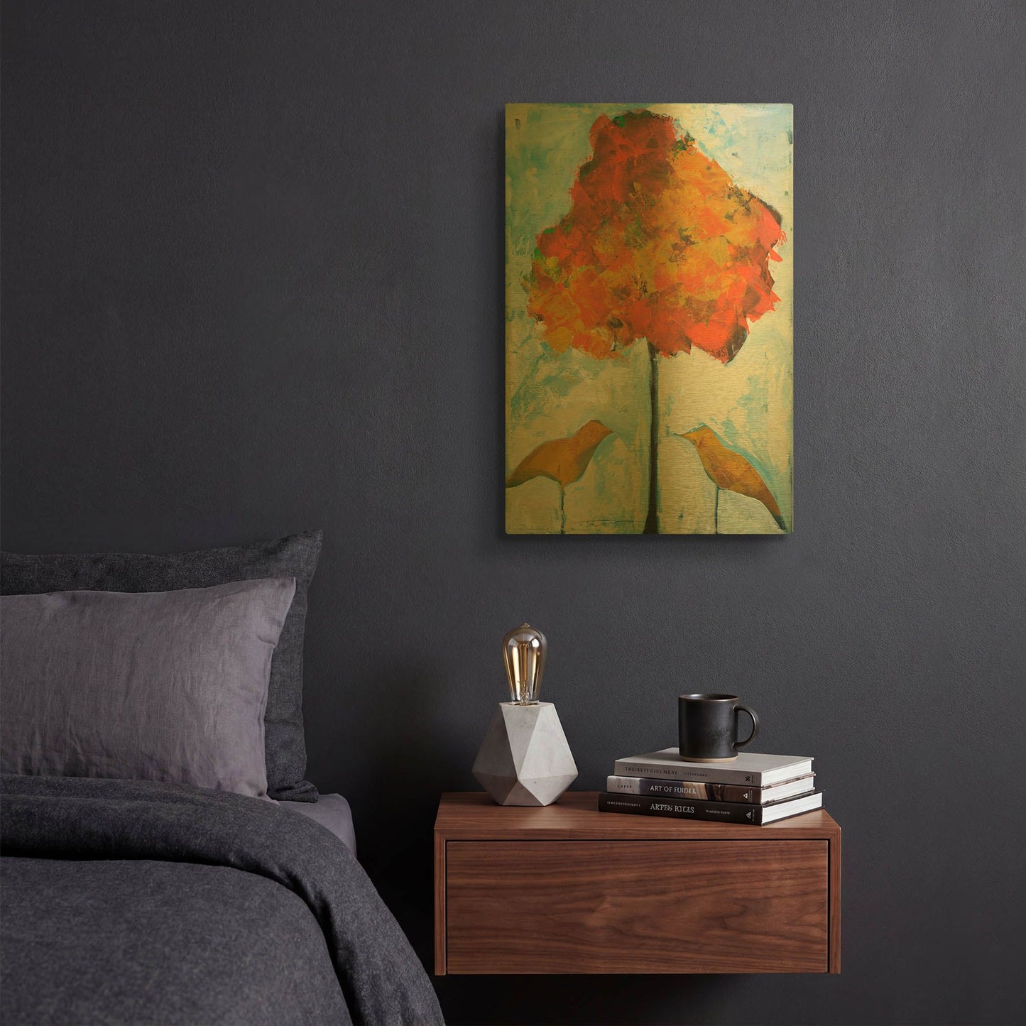 'Gold Birds And Maple' By Tim Nyberg Gold Metal Wall Art