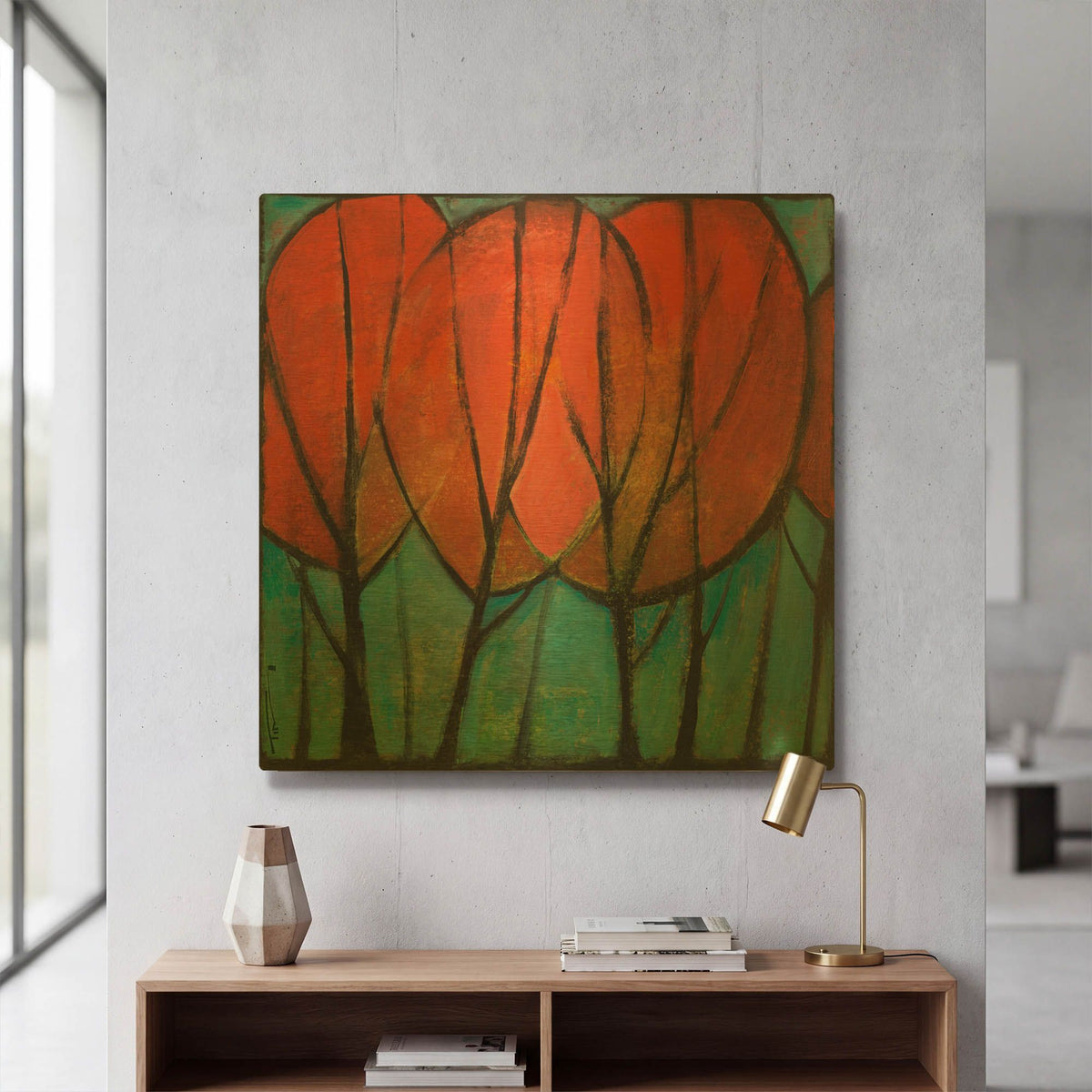 'Cathedral 1' By Tim Nyberg Gold Metal Wall Art