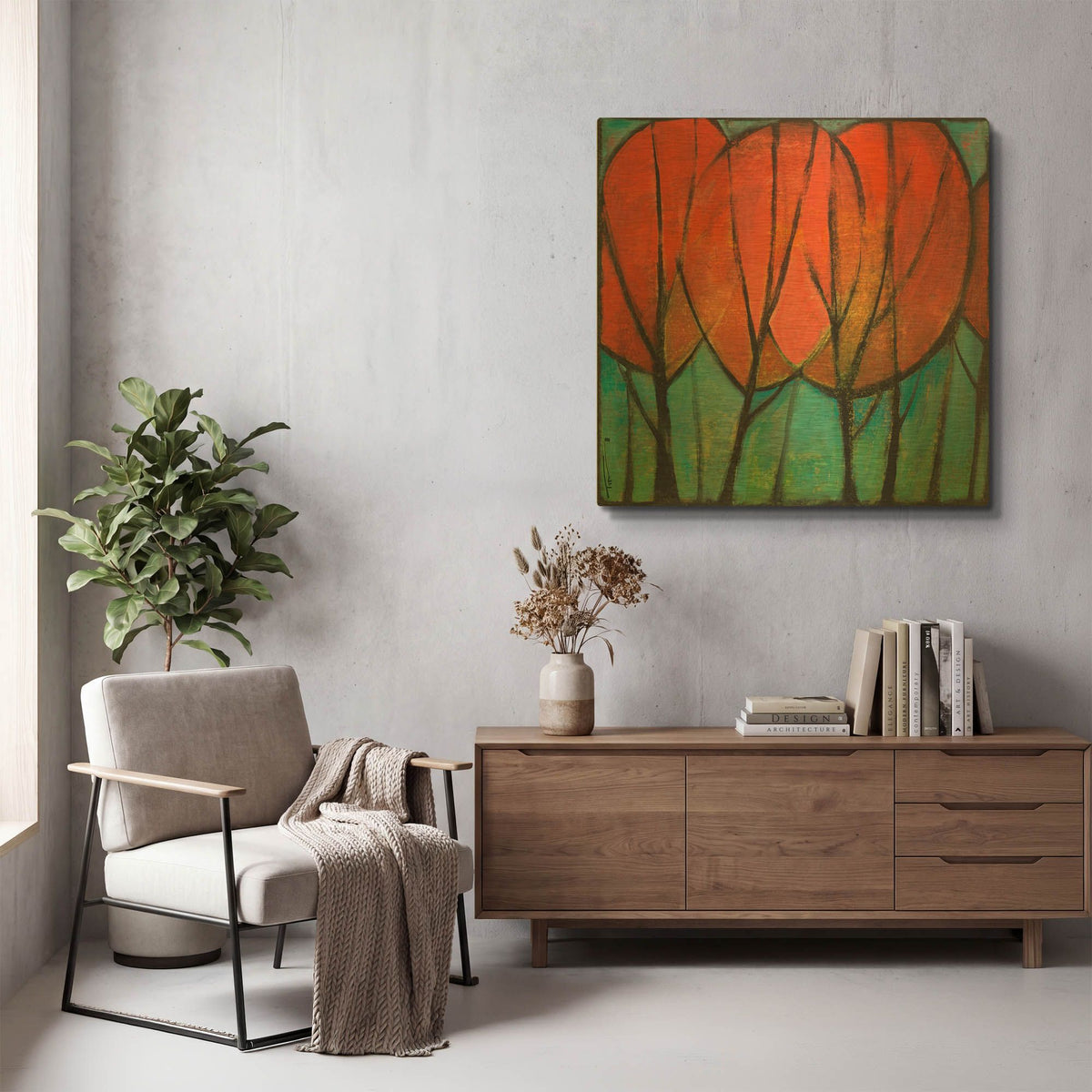 'Cathedral 1' By Tim Nyberg Gold Metal Wall Art