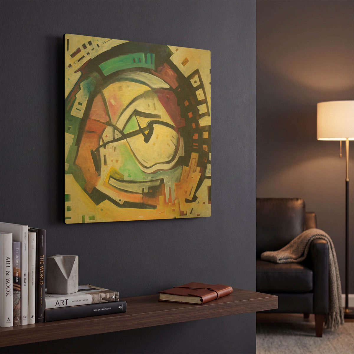 'Bottomless Pit' By Tim Nyberg Gold Metal Wall Art