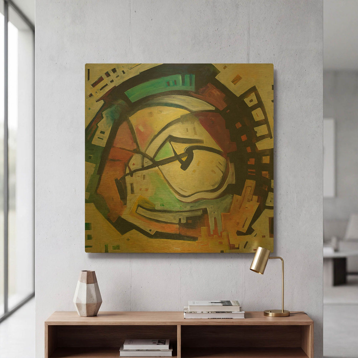 'Bottomless Pit' By Tim Nyberg Gold Metal Wall Art
