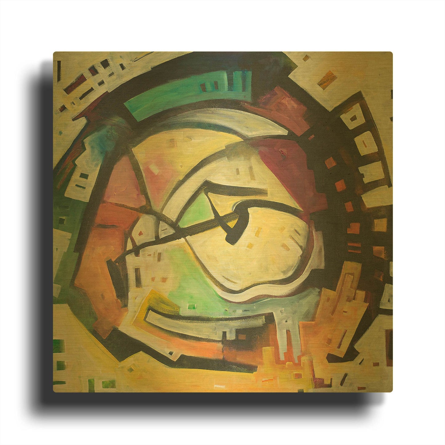 'Bottomless Pit' By Tim Nyberg Gold Metal Wall Art