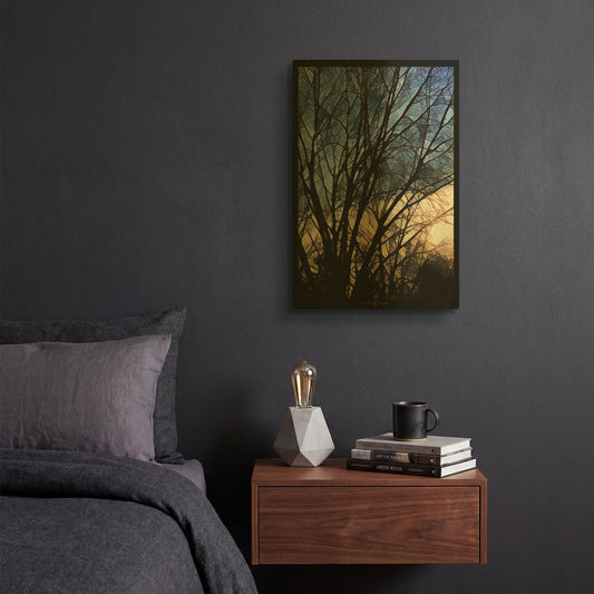 'City Sunrise 2' By Tim Nyberg Gold Metal Wall Art