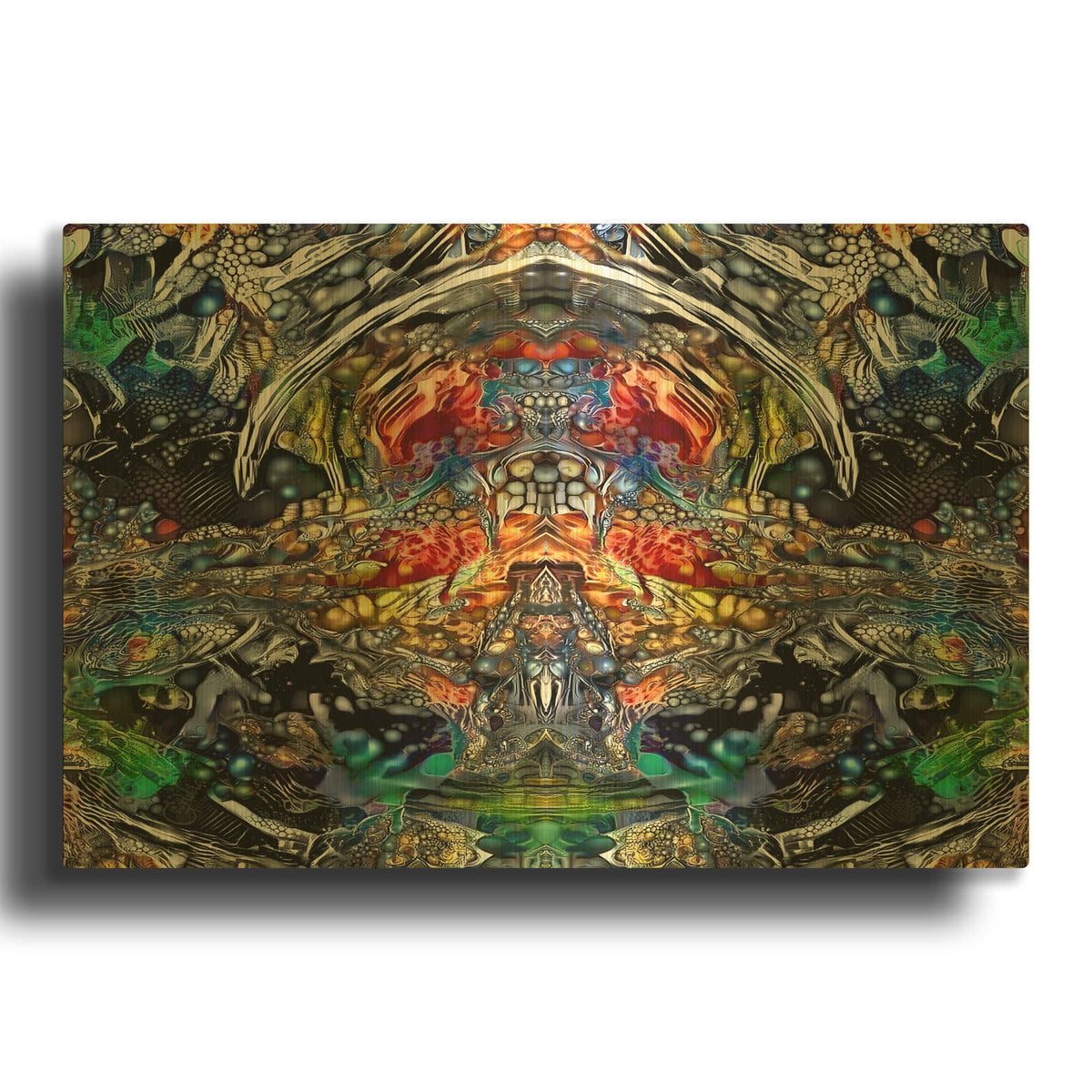 'Being' By Pedro Gavidia Gold Metal Wall Art
