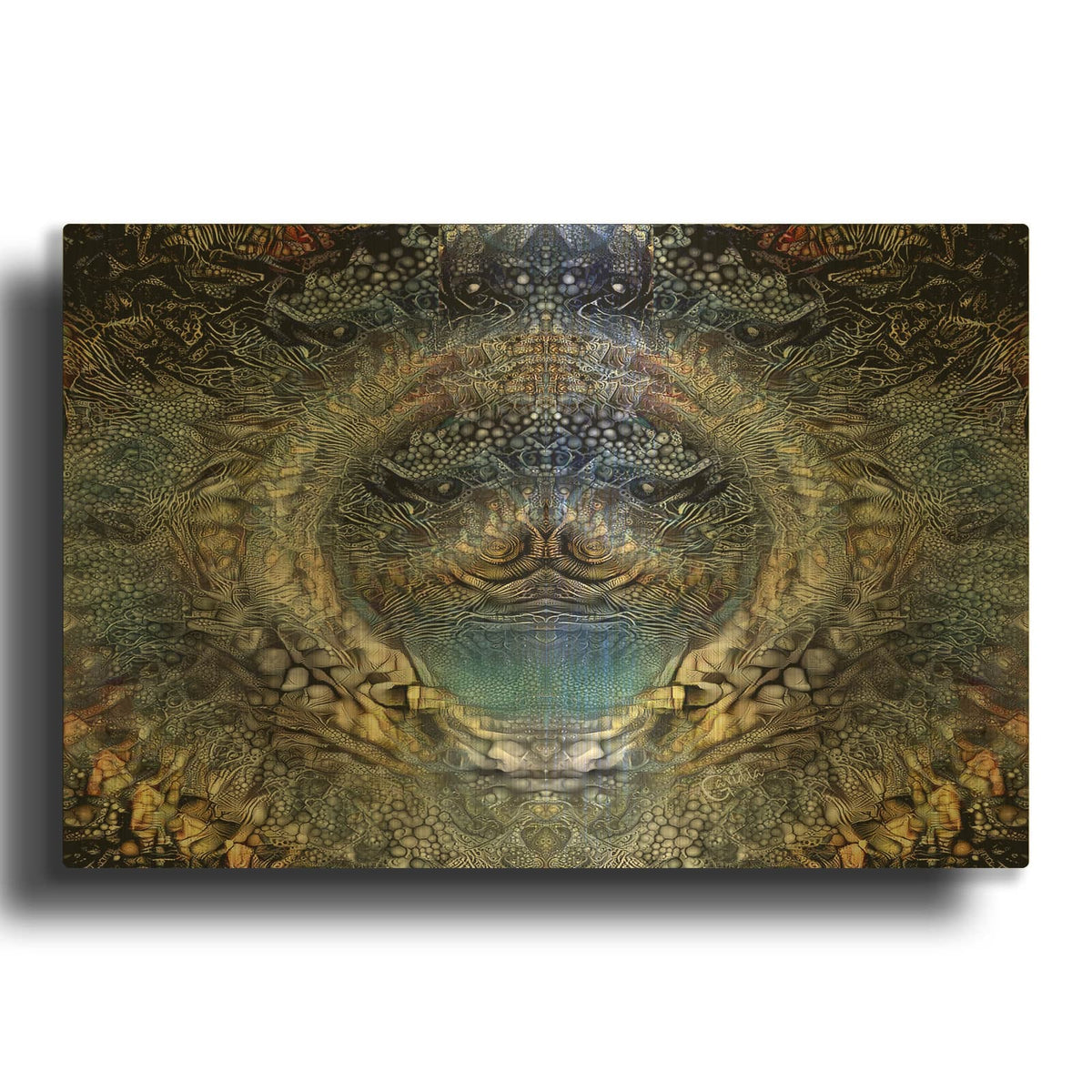 'Circle Of Life' By Pedro Gavidia Gold Metal Wall Art
