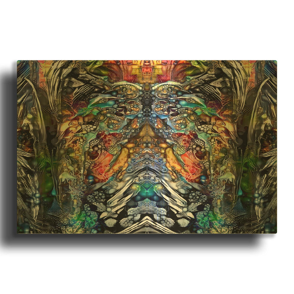 'Emerging' By Pedro Gavidia Gold Metal Wall Art