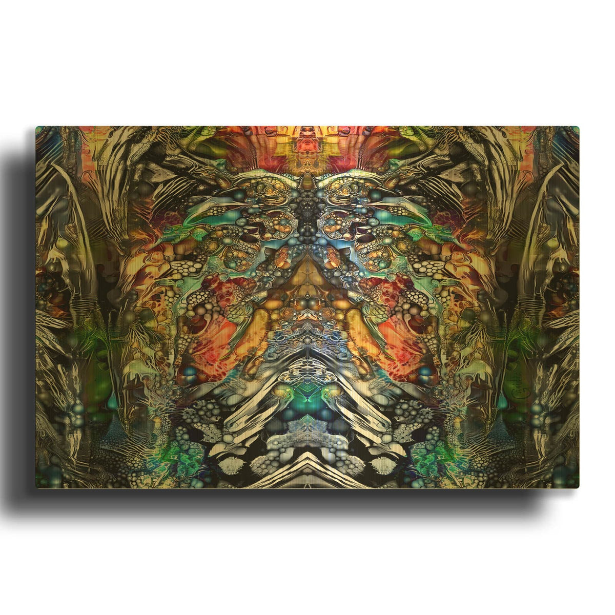 'Emerging' By Pedro Gavidia Gold Metal Wall Art