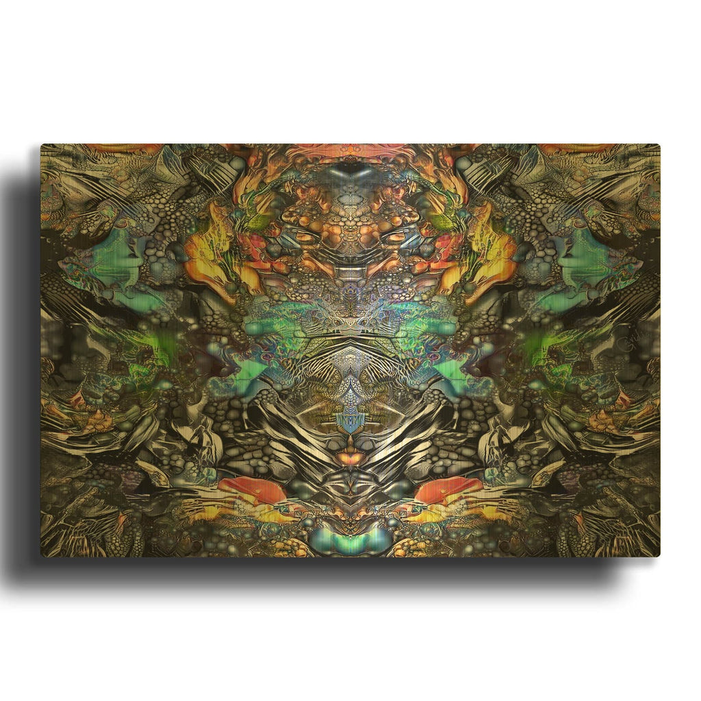 'Evolution' By Pedro Gavidia Gold Metal Wall Art