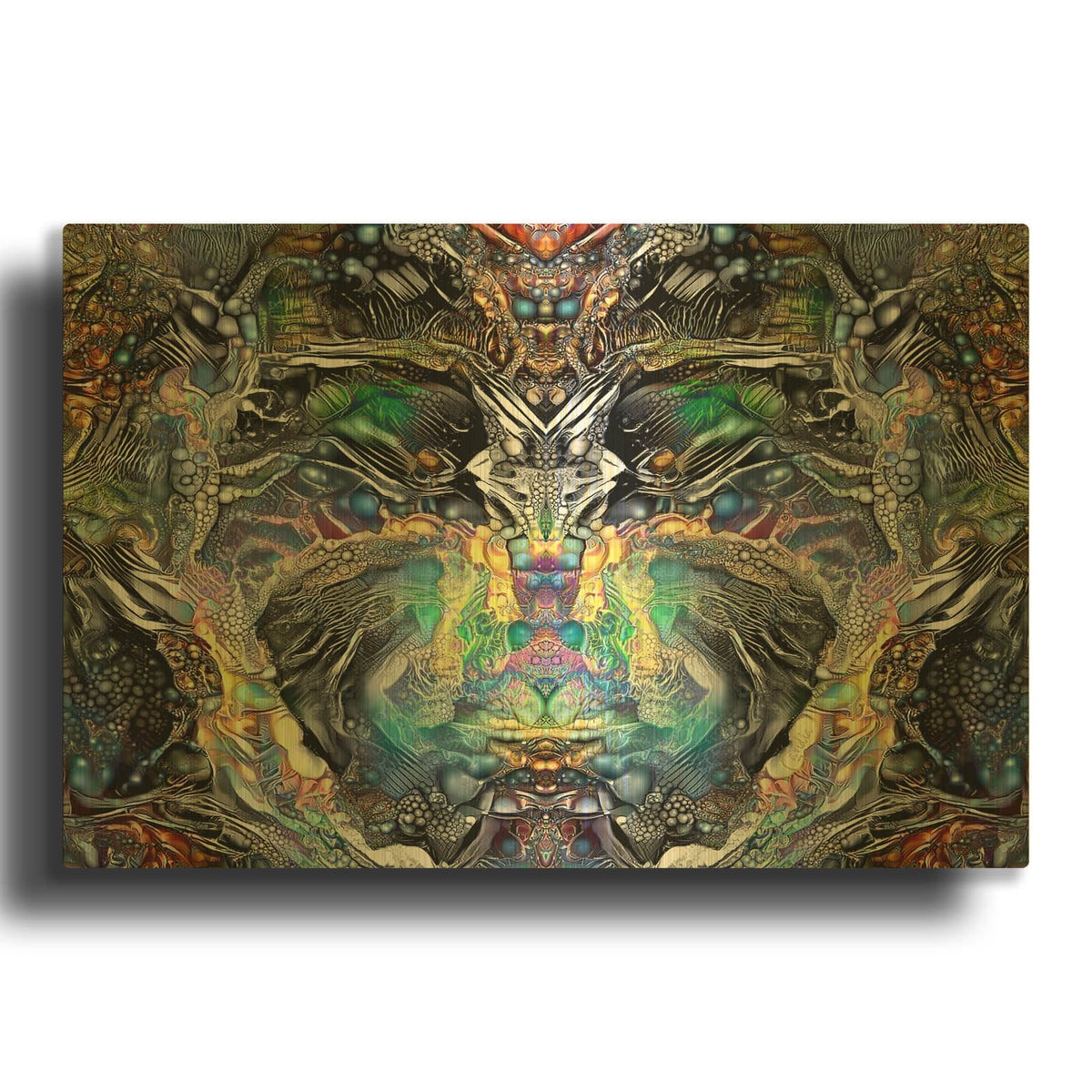 'Fetish' By Pedro Gavidia Gold Metal Wall Art