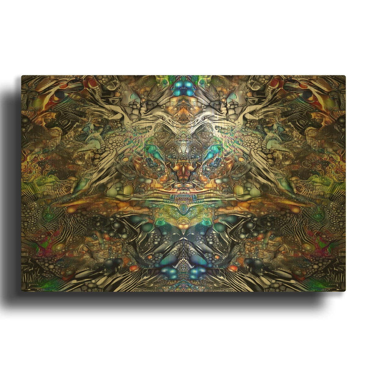 'Khepri' By Pedro Gavidia Gold Metal Wall Art
