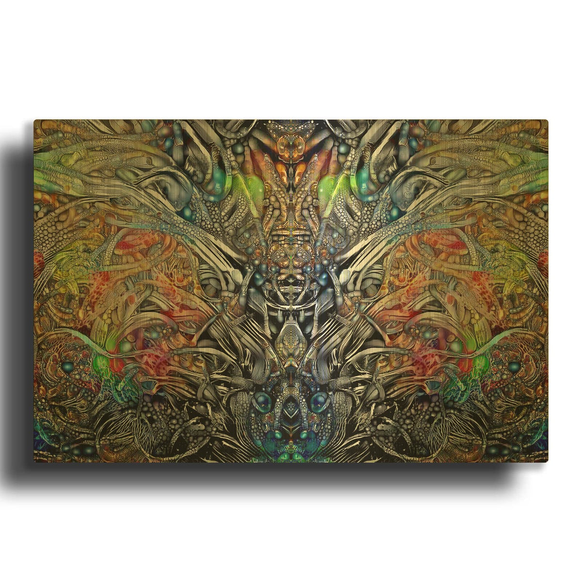 'King Of The Crickets' By Pedro Gavidia Gold Metal Wall Art