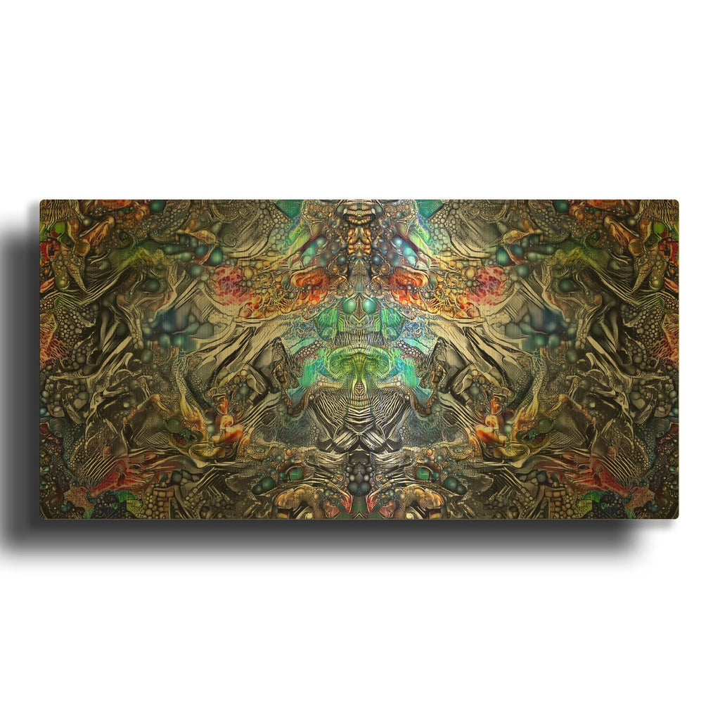 'Maria Sabinas Trance' By Pedro Gavidia Gold Metal Wall Art