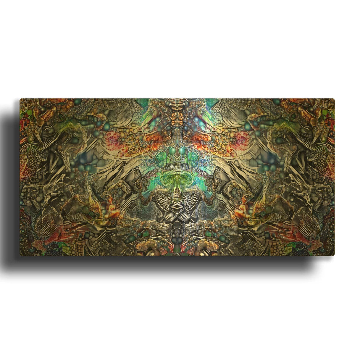 'Maria Sabinas Trance' By Pedro Gavidia Gold Metal Wall Art