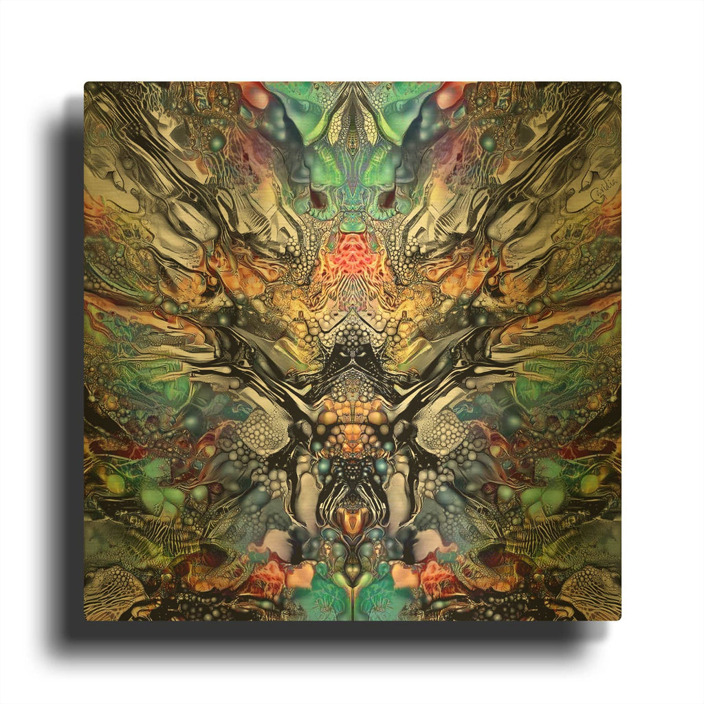 'Poseidon' By Pedro Gavidia Gold Metal Wall Art