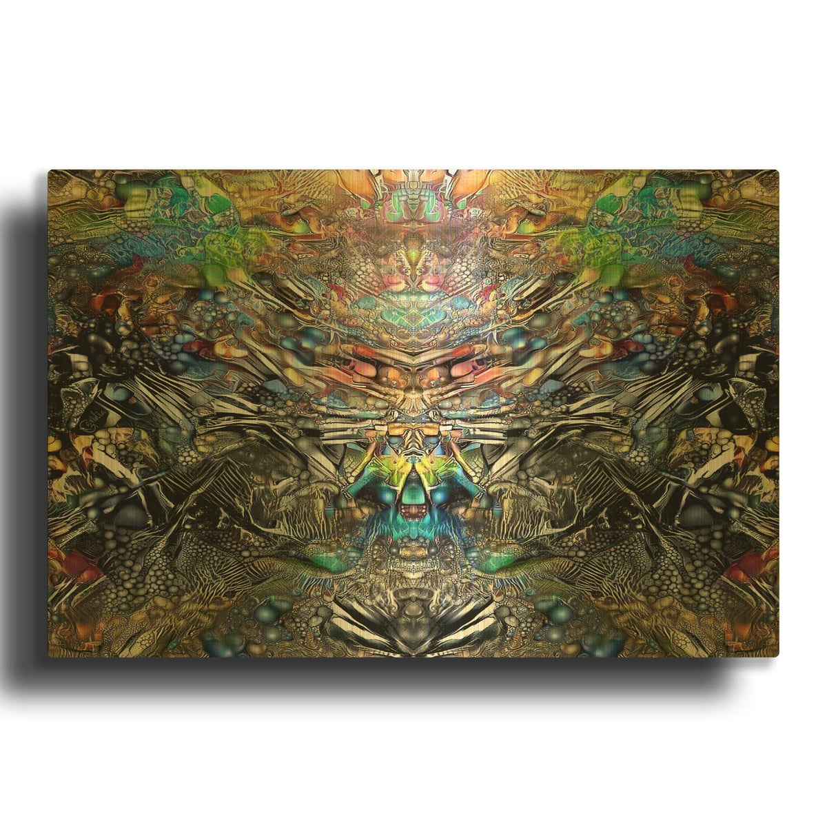'Resurrection' By Pedro Gavidia Gold Metal Wall Art