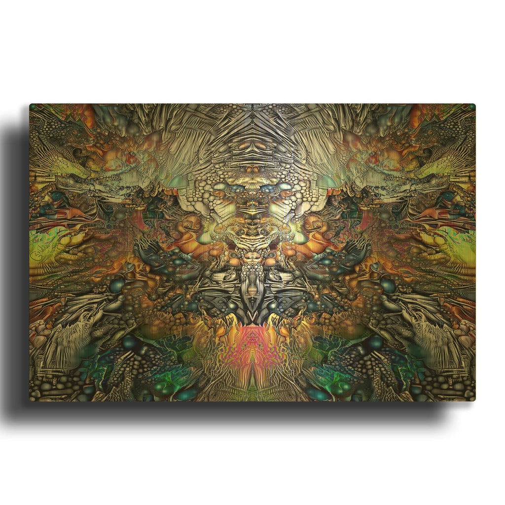 'Samael' By Pedro Gavidia Gold Metal Wall Art