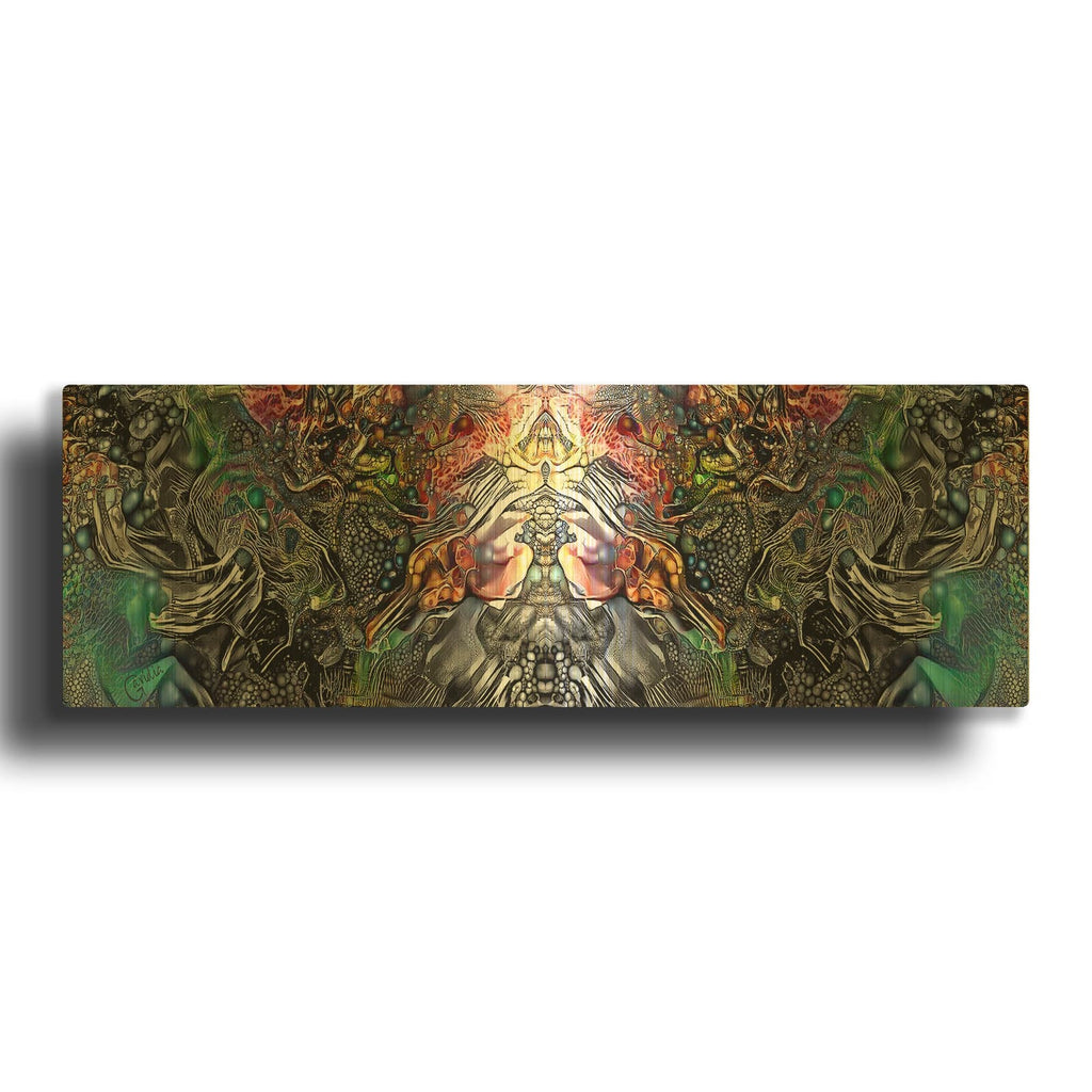 'The Creation Of Hades' By Pedro Gavidia Gold Metal Wall Art