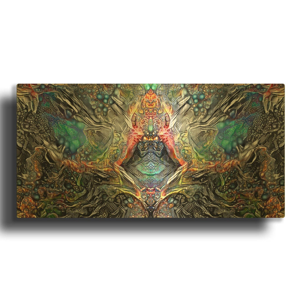 'The Deceitful Cloak Of Religions' By Pedro Gavidia Gold Metal Wall Art