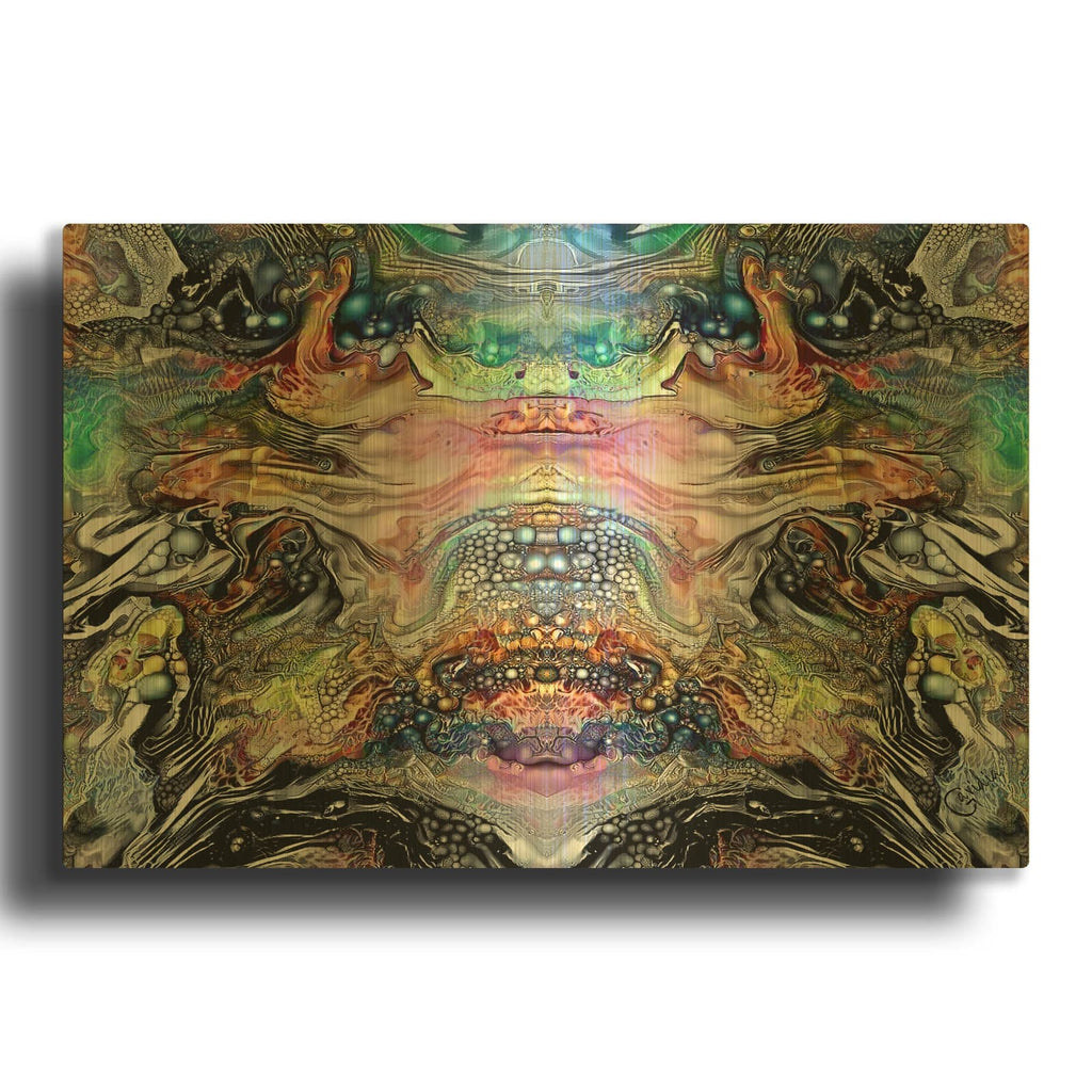 'The Minotaurs Lament' By Pedro Gavidia Gold Metal Wall Art