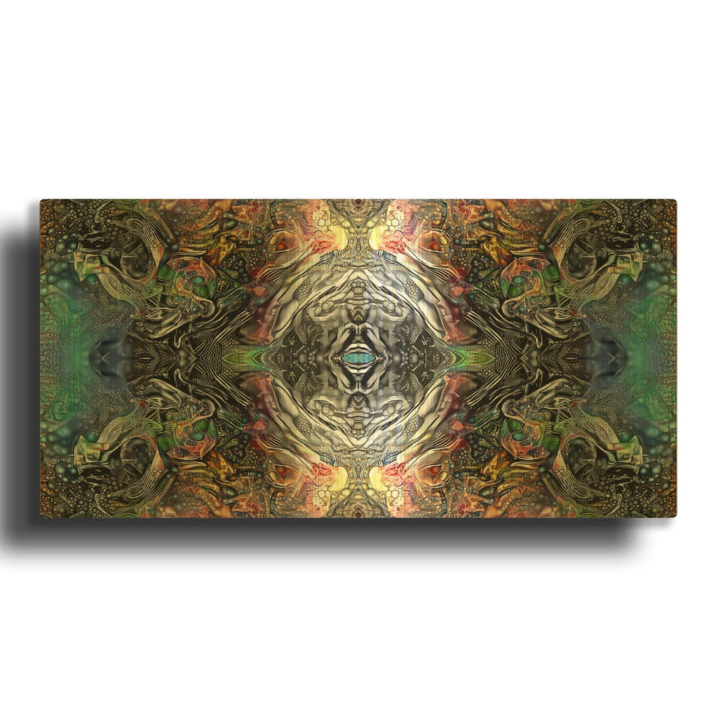'The Origin Of The Universe' By Pedro Gavidia Gold Metal Wall Art