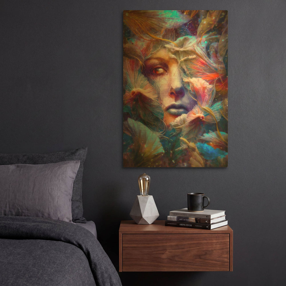 'Resurgere' By Mario Sanchez Nevado Gold Metal Wall Art